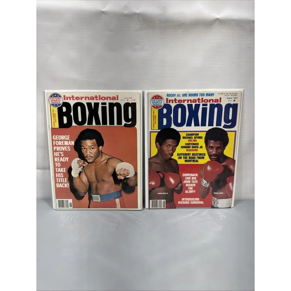 Vintage International Boxing Magazine Lot of 13 1969-1982 Forman Muhammad Ali